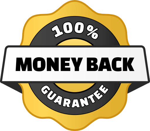 100% money back guarantee